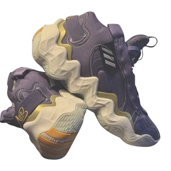 Adidas purple Exhibit B Candace Parker Mid Basketball Shoes GZ2377 Women's 7.5 - Picture 4 of 5